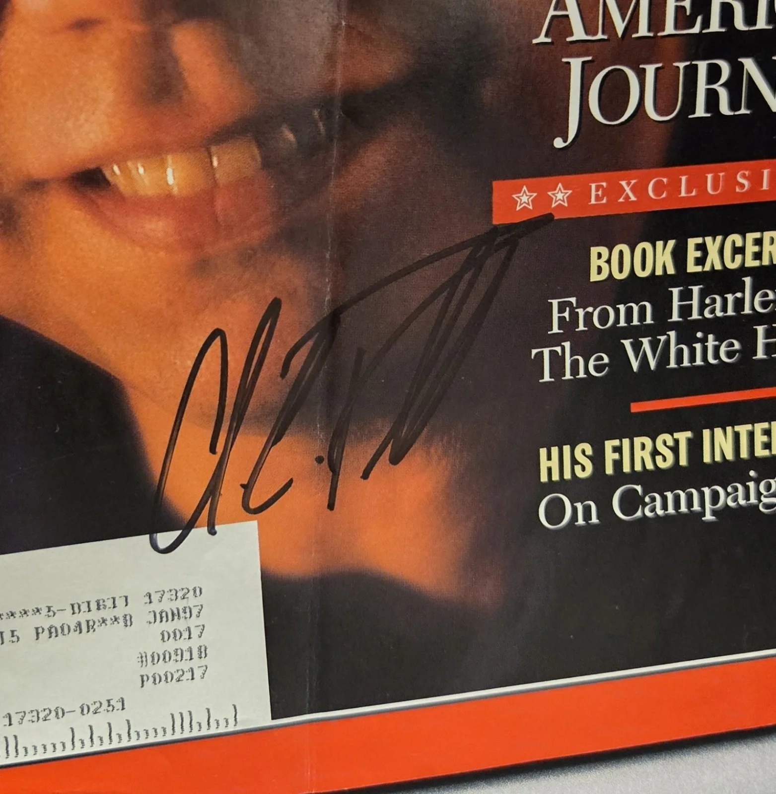 COLIN POWELL Hand signed Autographed TIME Magazine 1995, image 2