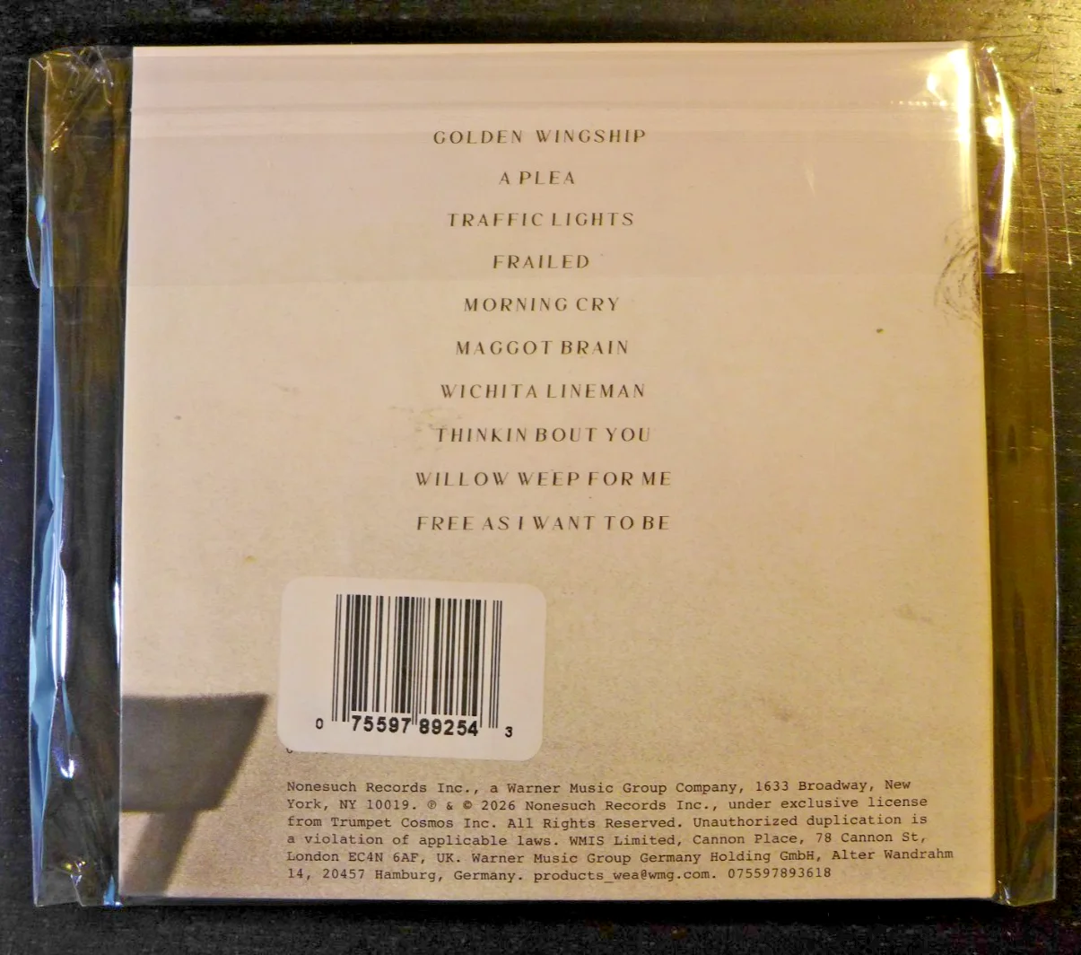 FLEA /RHCP AUTOGRAPHED HONORA SIGNED ART CARD NEW SOLO CD 2026 THOM YORKE, изображение 2