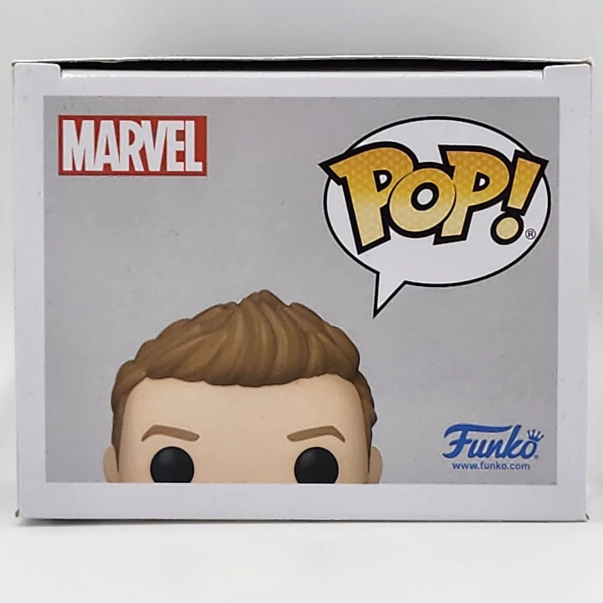 Jeremy Renner — Jeremy Renner Signed Civil War Hawkeye Funko (1144) w/ "Hawkeye", изображение 2