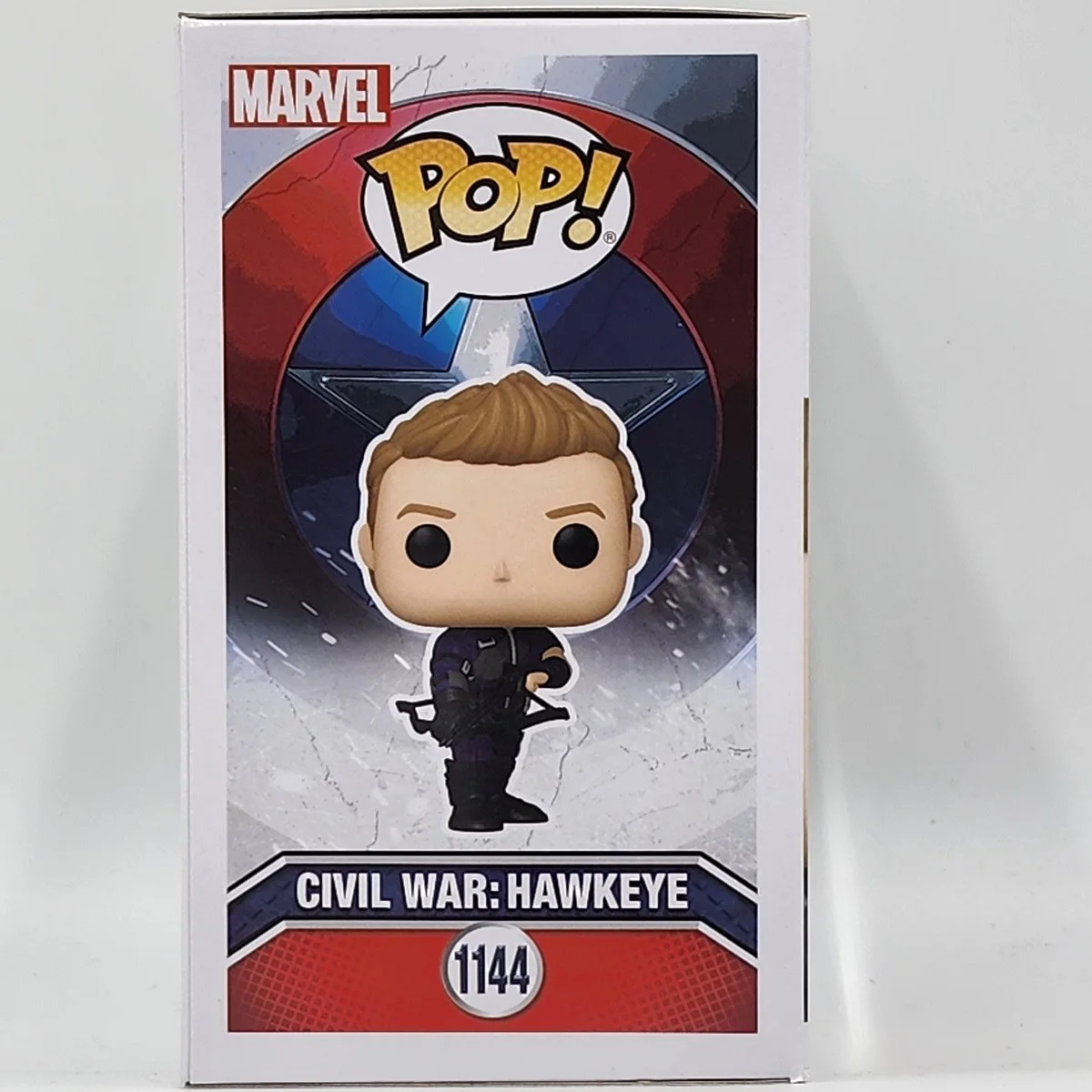 Jeremy Renner — Jeremy Renner Signed Civil War Hawkeye Funko (1144) w/ "Hawkeye", изображение 4