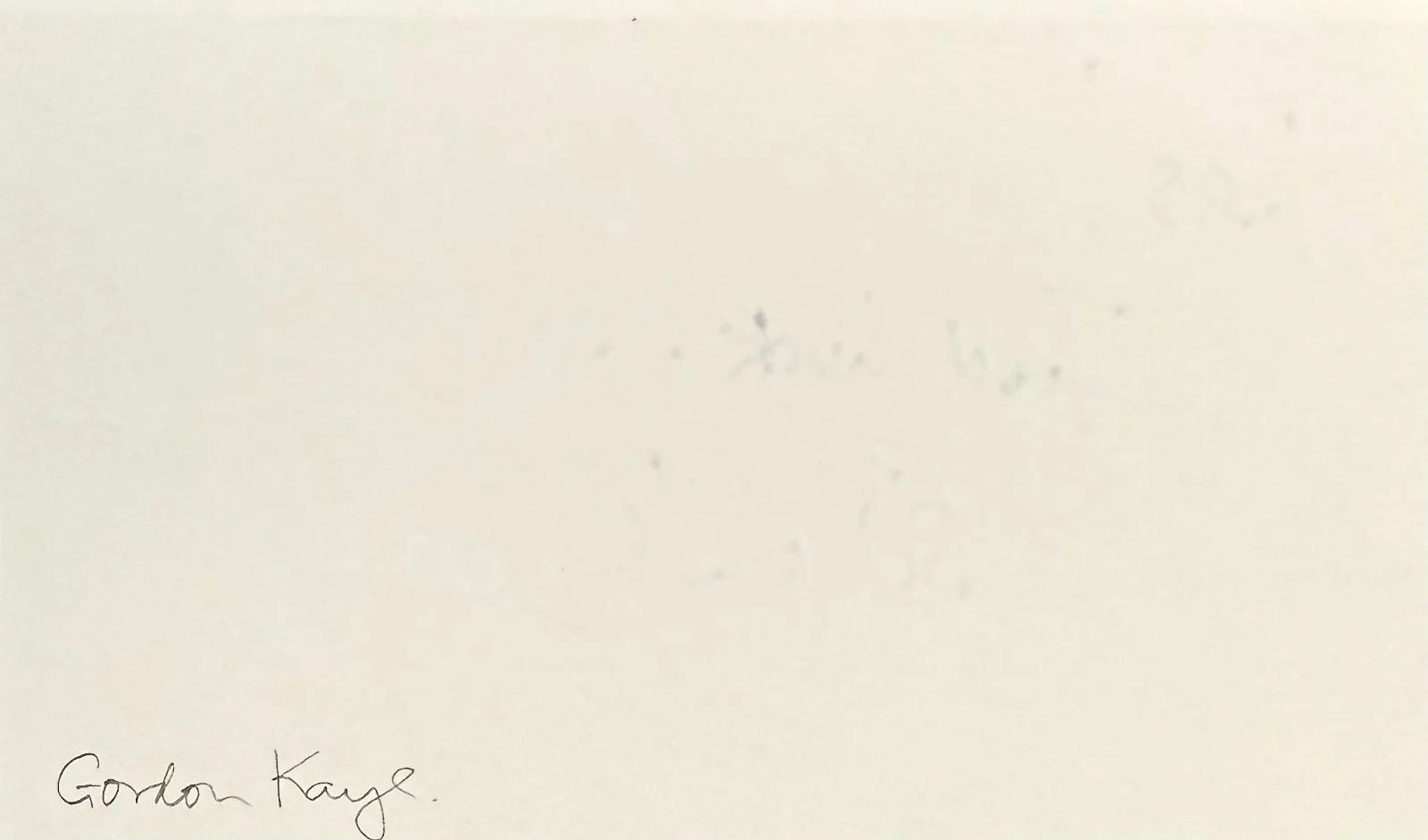 Gorden Kaye — GORDEN KAYE Signed Autographed 3x5 INDEX CARD 'Allo 'Allo! Come Back Mrs. Noah, изображение 2