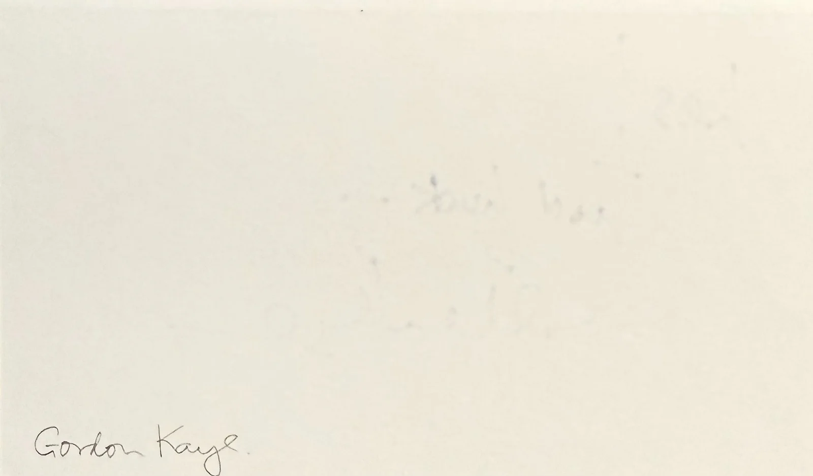 Gorden Kaye — GORDEN KAYE Signed Autographed 3x5 INDEX CARD 'Allo 'Allo! Come Back Mrs. Noah, изображение 4
