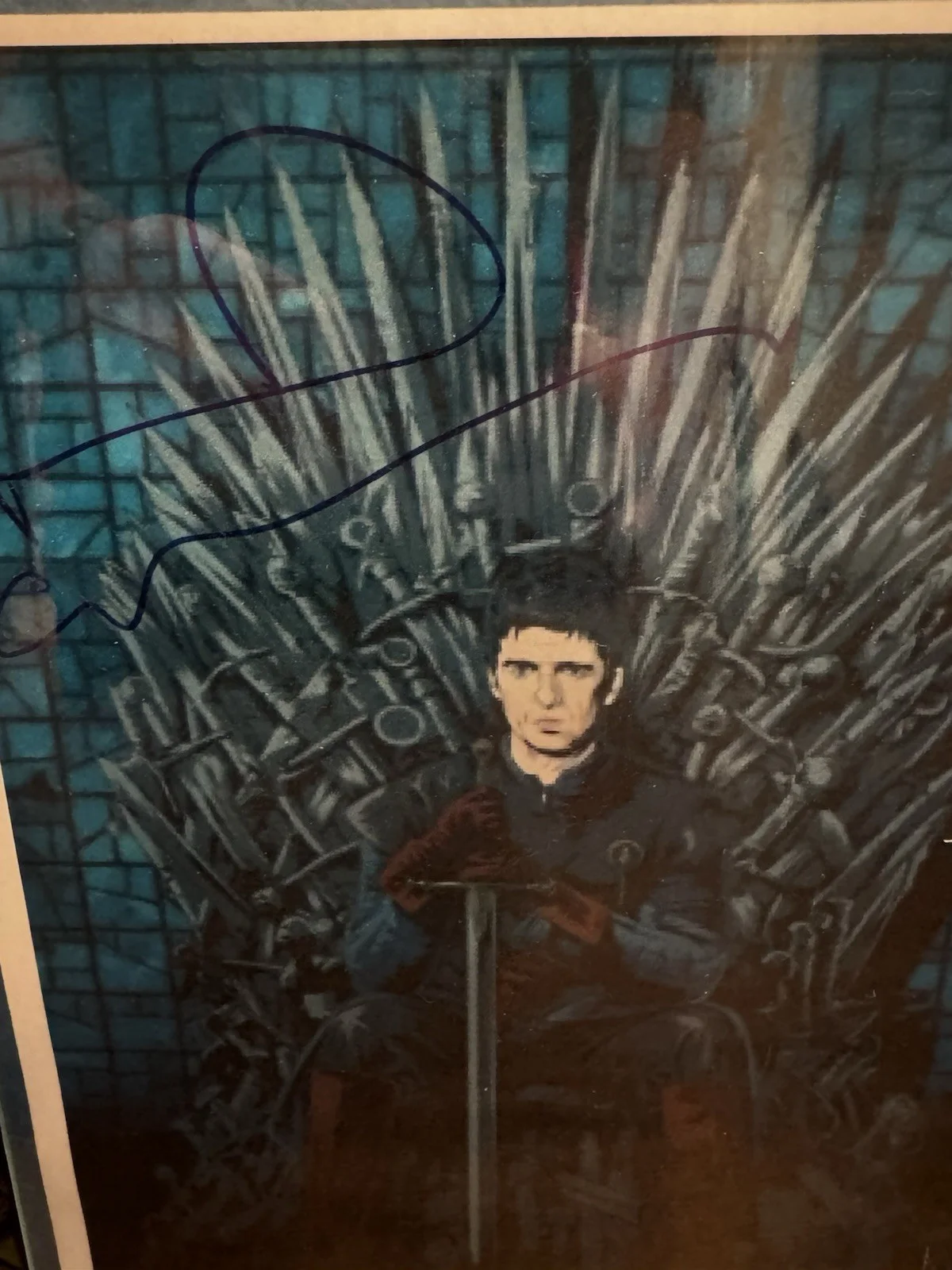 Noel Gallagher On The Iron Throne Autographed Ryman In Nashville Oasis Liam, изображение 2