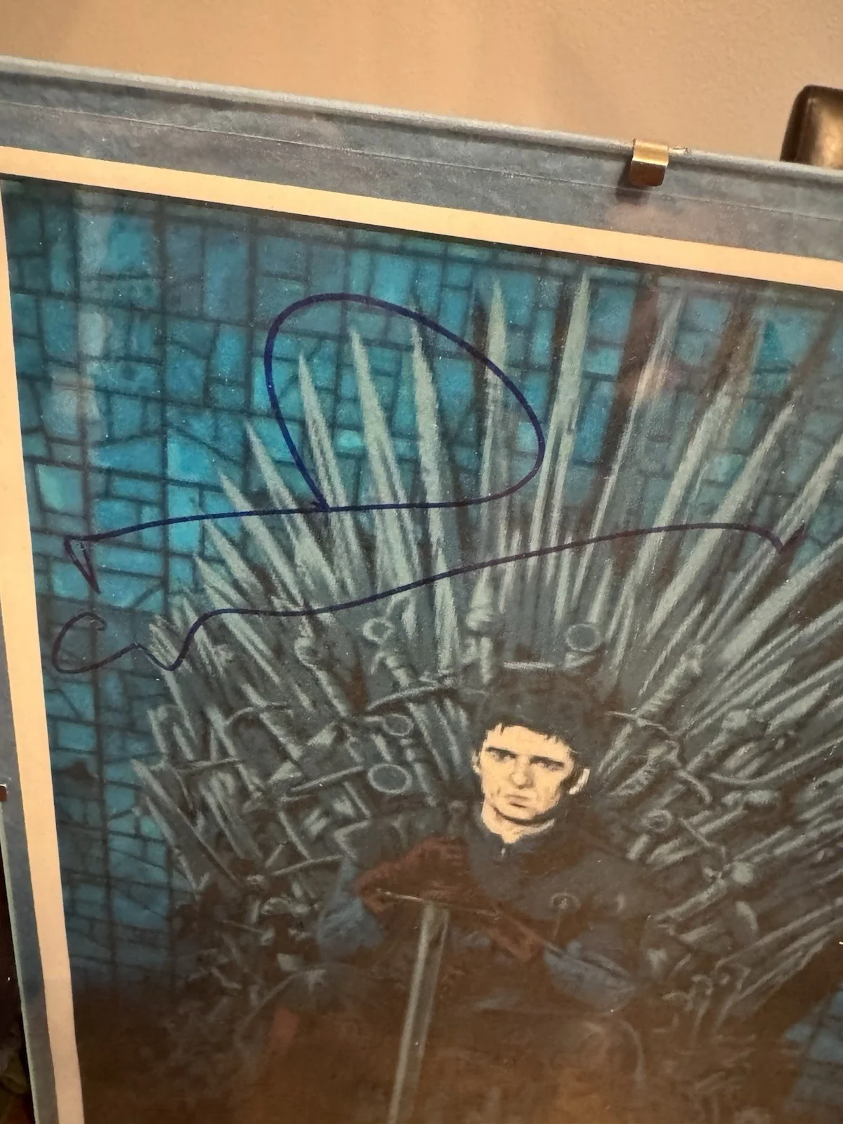 Noel Gallagher On The Iron Throne Autographed Ryman In Nashville Oasis Liam, изображение 3
