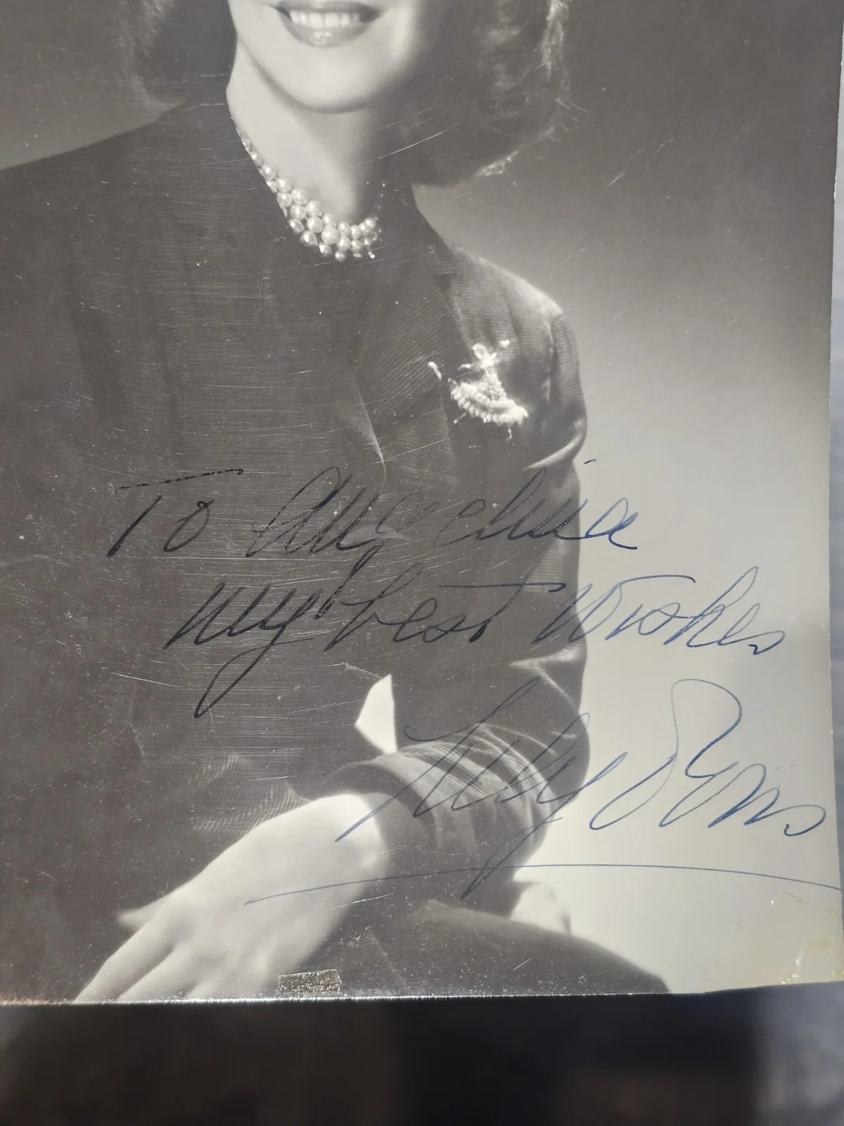 Signed Photo Attributed Lily Pons French Opera Soprano Harcourt Paris 8x10, image 2