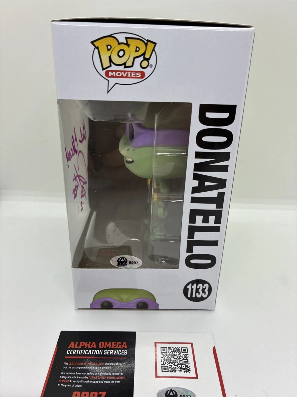 Corey Feldman Signed Funko Pop - Teenage Mutant Ninja Turtles - Donatello COA, image 2