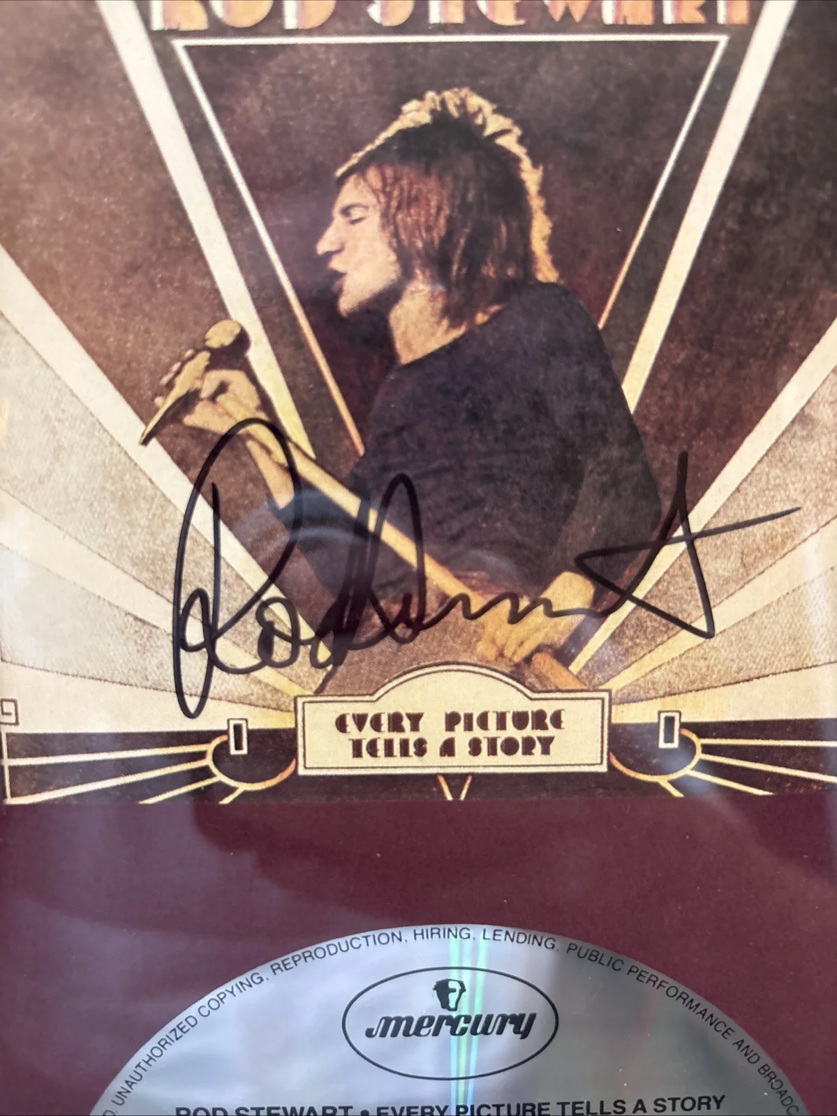 Rod Stewart Signed / Autographed CD Framed, image 2