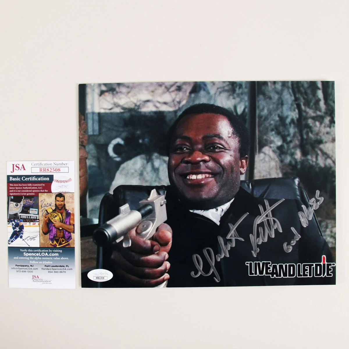 Yaphet Kotto Signed Photo 8x10 Live And Let Die - COA JSA, изображение 3