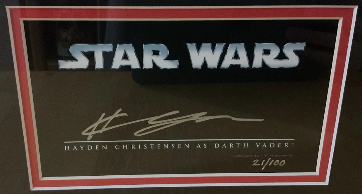 Hayden Christensen — 2006 Official Pix Ultimate Darth Vader Hayden Christensen Autograph 21/100 CoA, image 2