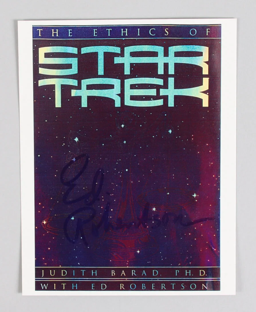 Ed Robertson Signed Book - The Ethics of Star Trek - COA, изображение 4