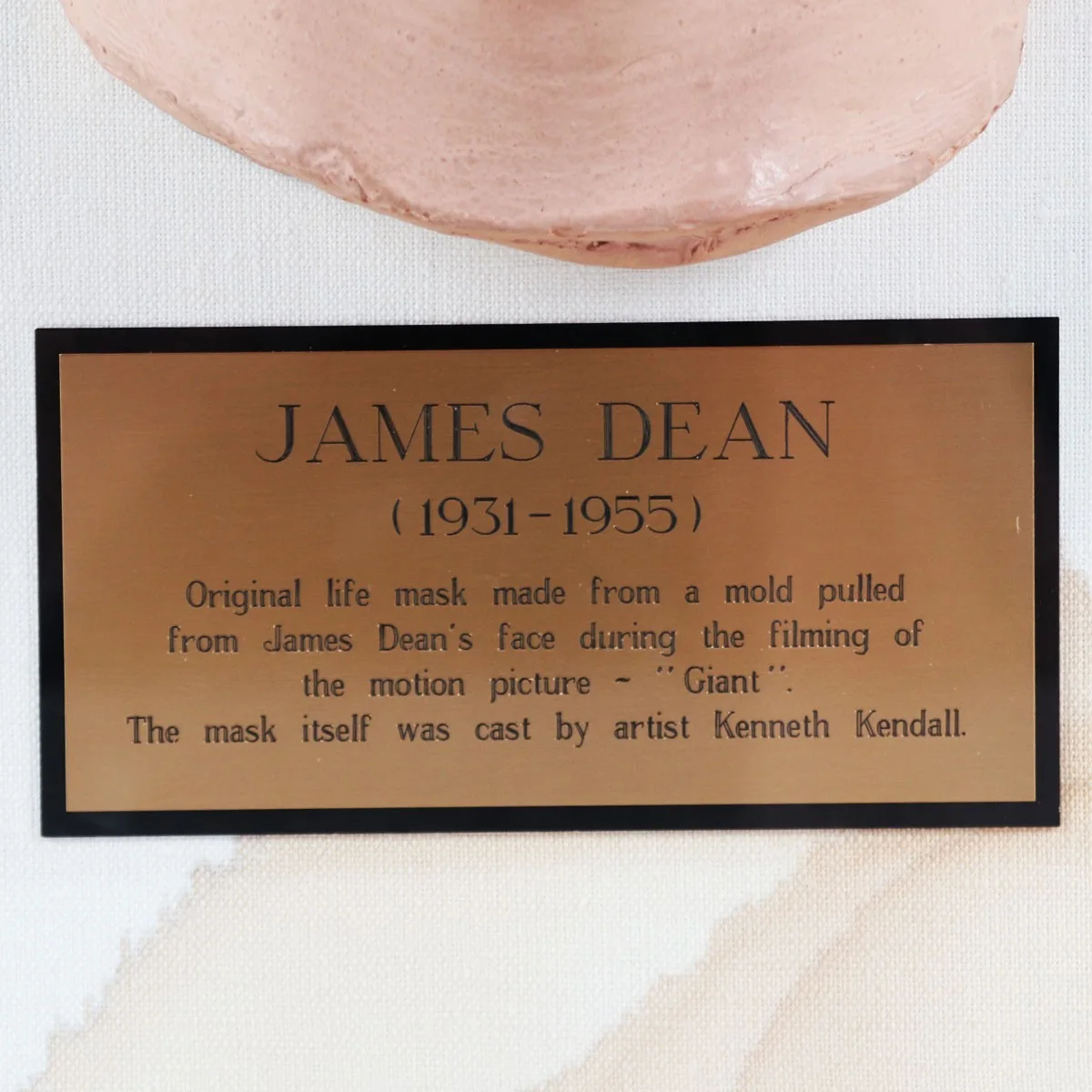 James Dean Original Life Mask by Artist Kenneth Kendall, image 3