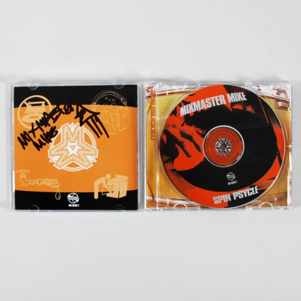 Mix Master Mike Signed CD Spin Psycle Autographed 2x - COA JSA, image 3