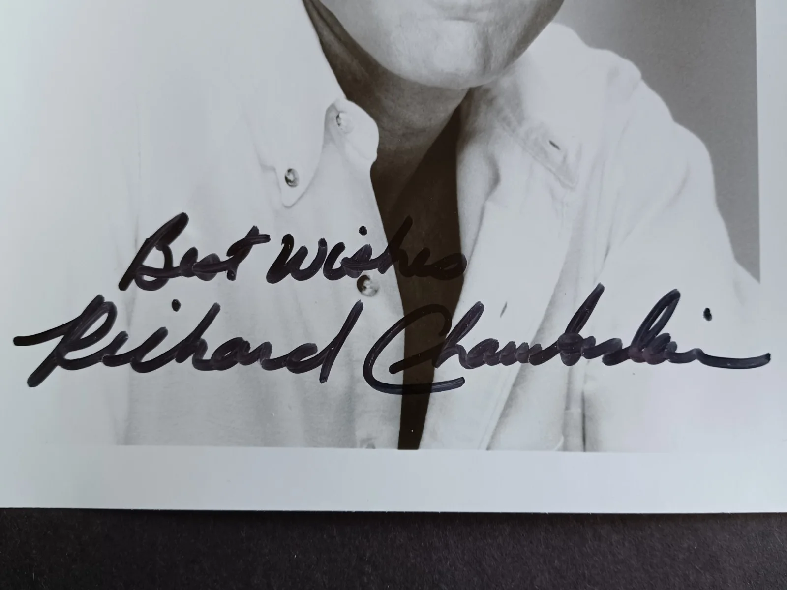 Richard Chamberlain (d. 2025) Signed 8x10 Photo - Dr. Kildare, The Thorn Birds, image 2