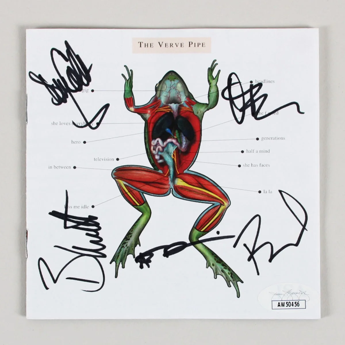 The Verve Pipe Band Signed CD (4) - COA JSA, image 2
