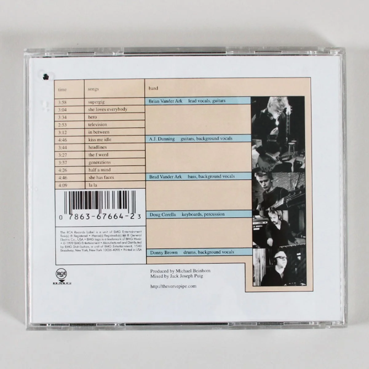 The Verve Pipe Band Signed CD (4) - COA JSA, image 5