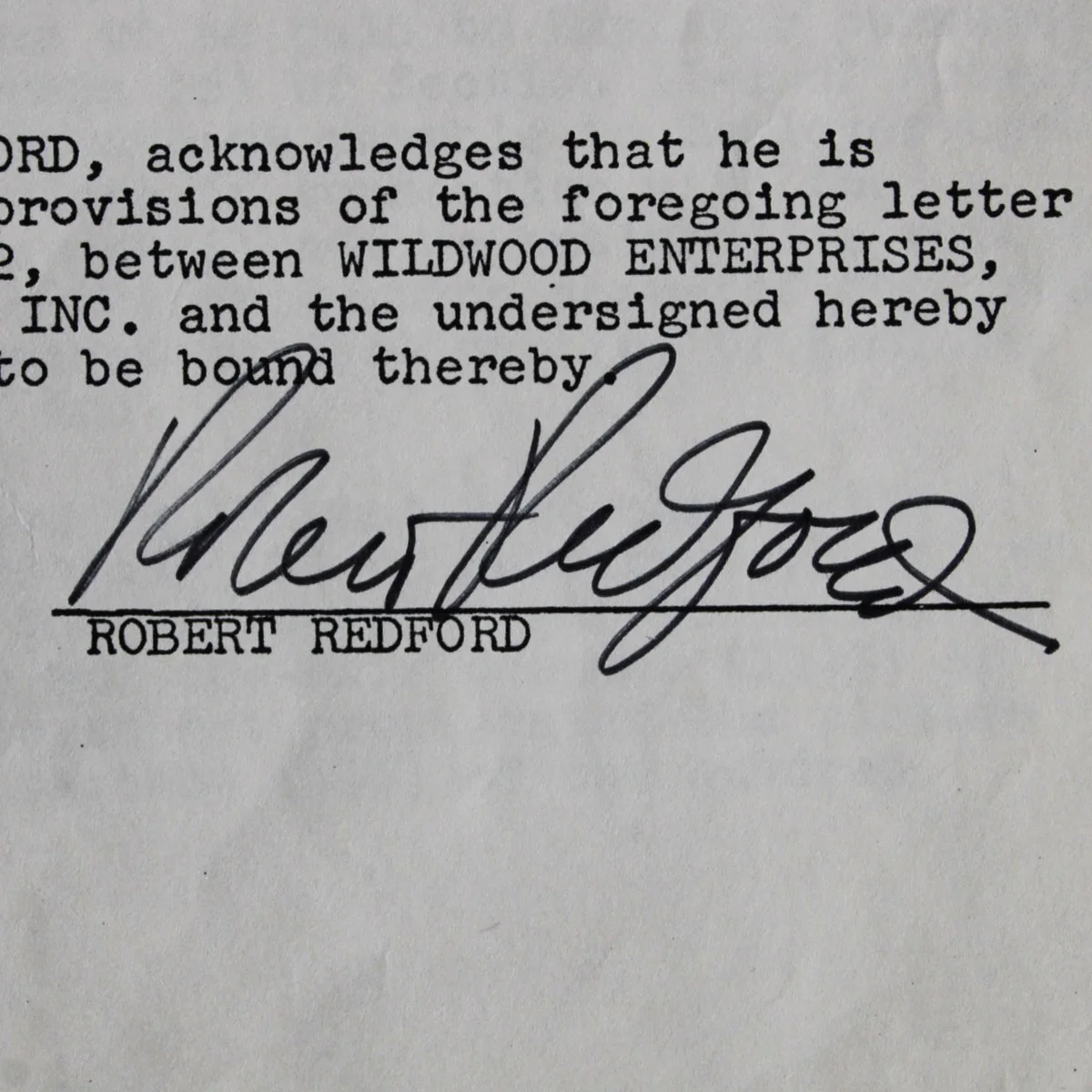 Robert Redford Signed Contract The Way We Were Movie Film 1972 - COA JSA, изображение 2