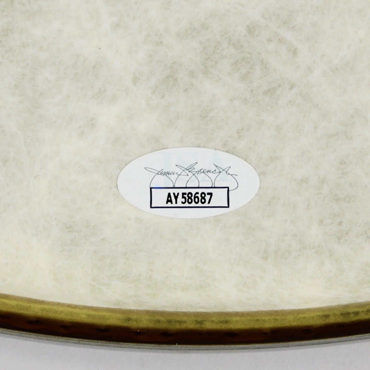 Meat Loaf Signed Drumhead - COA JSA, image 2