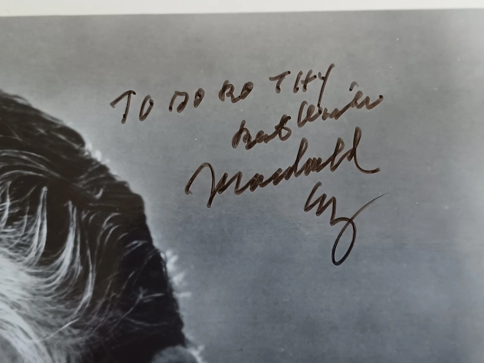 Macdonald Carey (d. 1994) Signed 8x10 Photo - Days of Our Lives, изображение 2