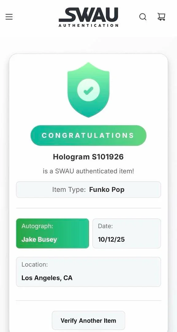 Jake Busey signed "Robin" Funko #1461 (Stranger Things) - SWAU COA, image 5