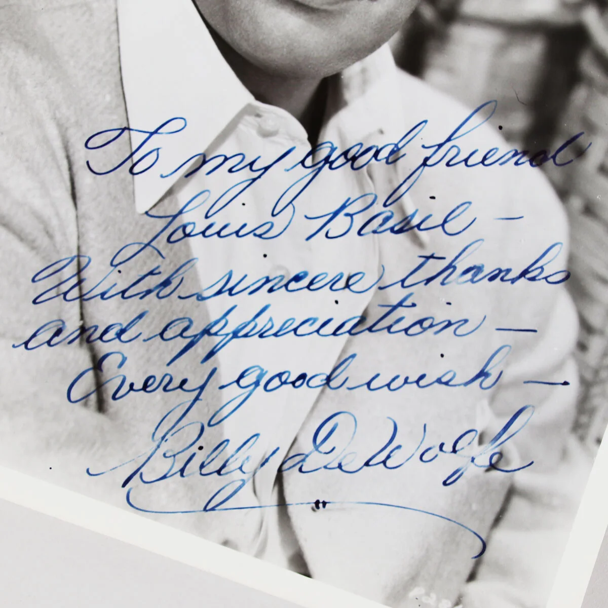 Billy De Wolfe Signed Photo 8x10 - COA JSA, image 2