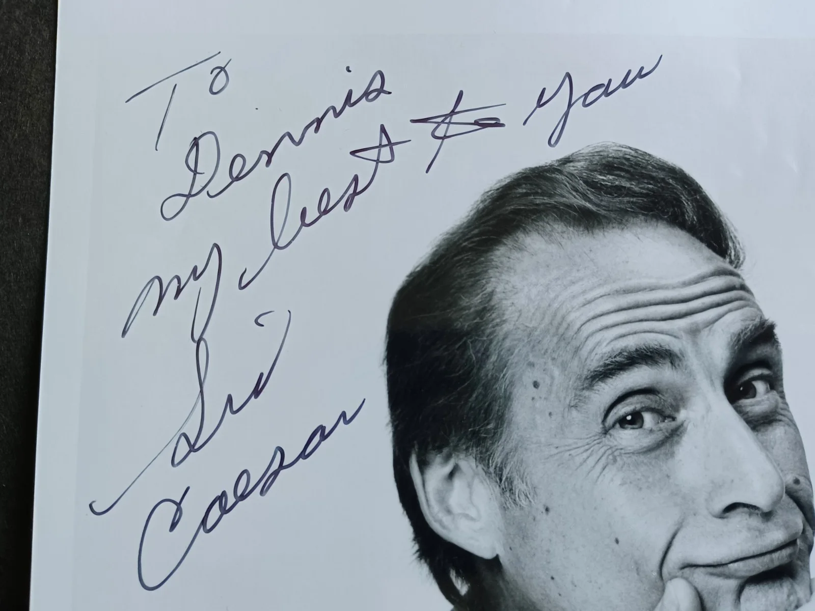 Sid Caesar (d. 2014) Signed 8x10 Photo - Your Show of Shows, Grease, image 2