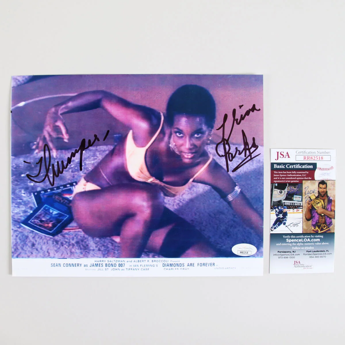 Trina Parks Signed Photo 8x10 Diamonds Are Forever - COA JSA, изображение 4