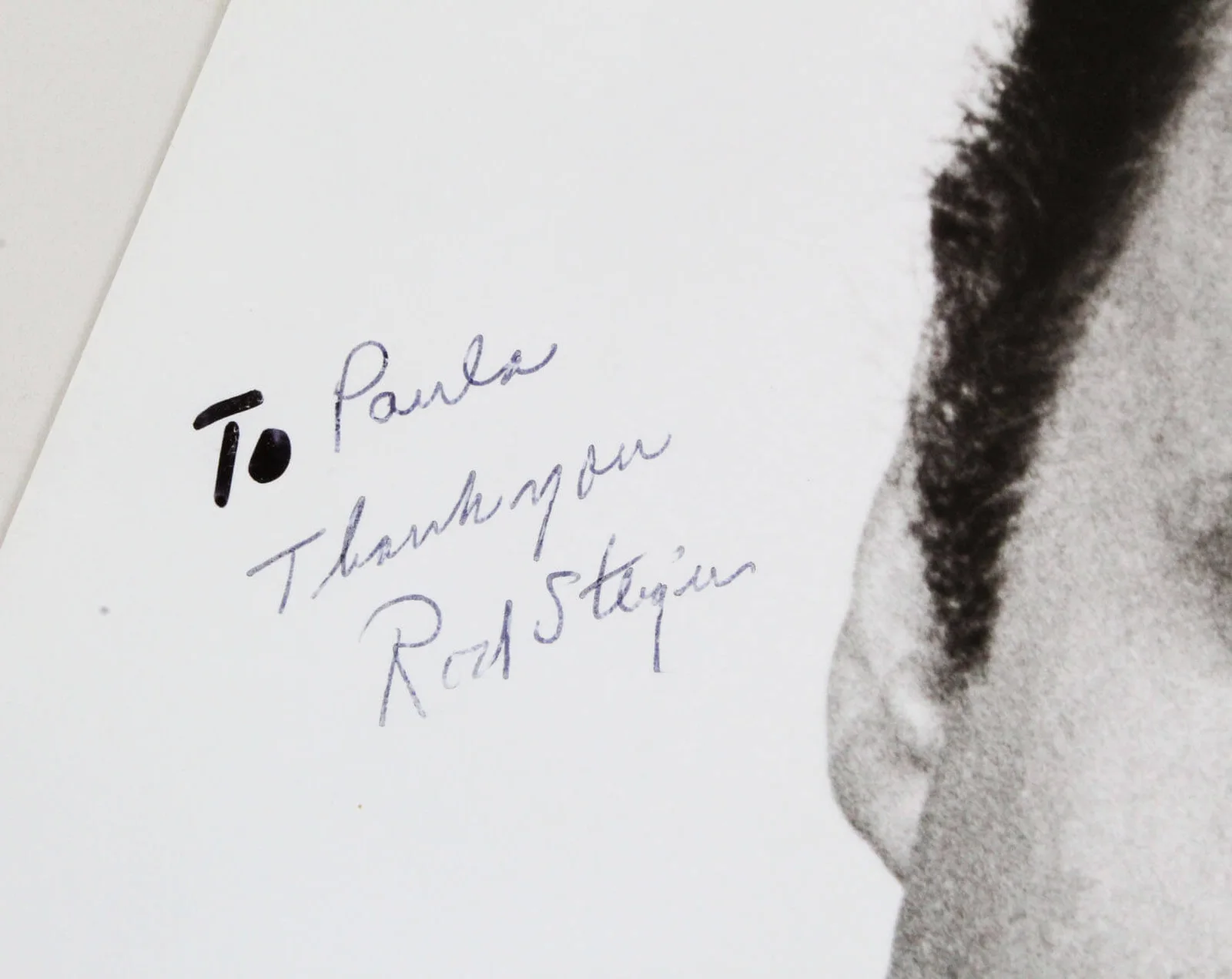 Rod Steiger Signed Photo 11x14 "The Illustrated Man" - COA JSA, image 2