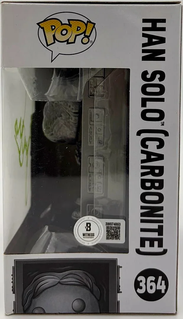 Harrison Ford signed "Han Solo Carbonite" signed Funko #364-Beckett COA **RARE**, image 3
