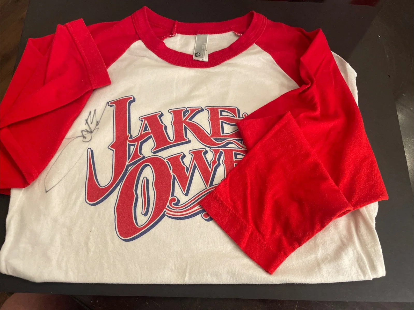 Autographed Jake Owen Three-Quarter Length Raglan T-Shirt Size Small-Must Have, изображение 3