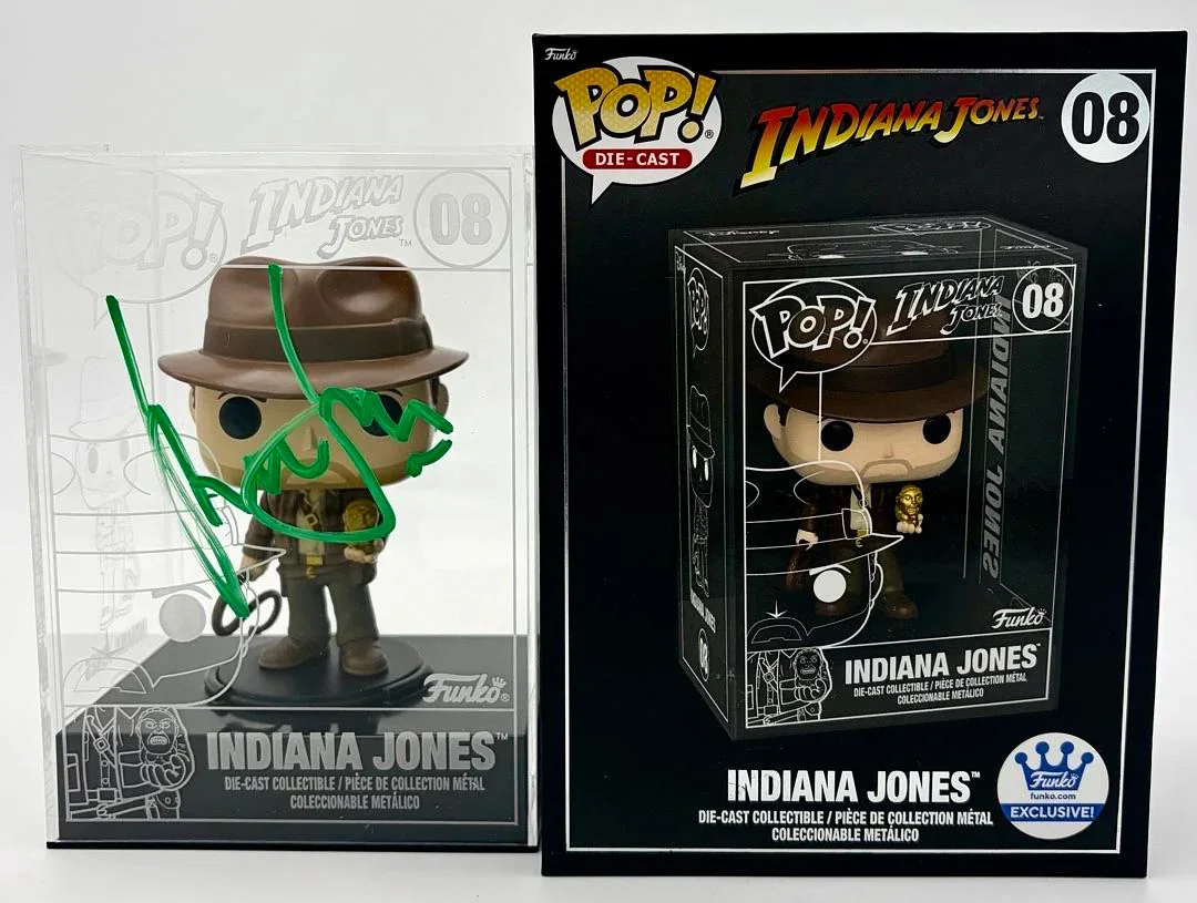 Harrison Ford "Indiana Jones" signed Die-Cast Funko #08 - Beckett COA **RARE**, изображение 2