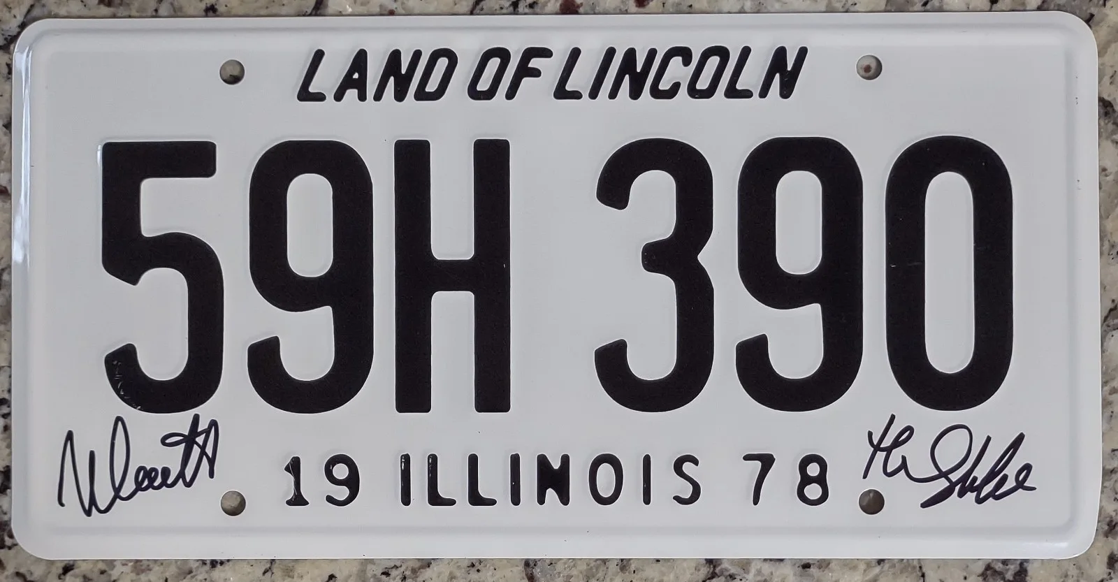 Nick Castle THE SHAPE Signed Halloween Mask 11x14 Photo License Plate BECKETT, изображение 2