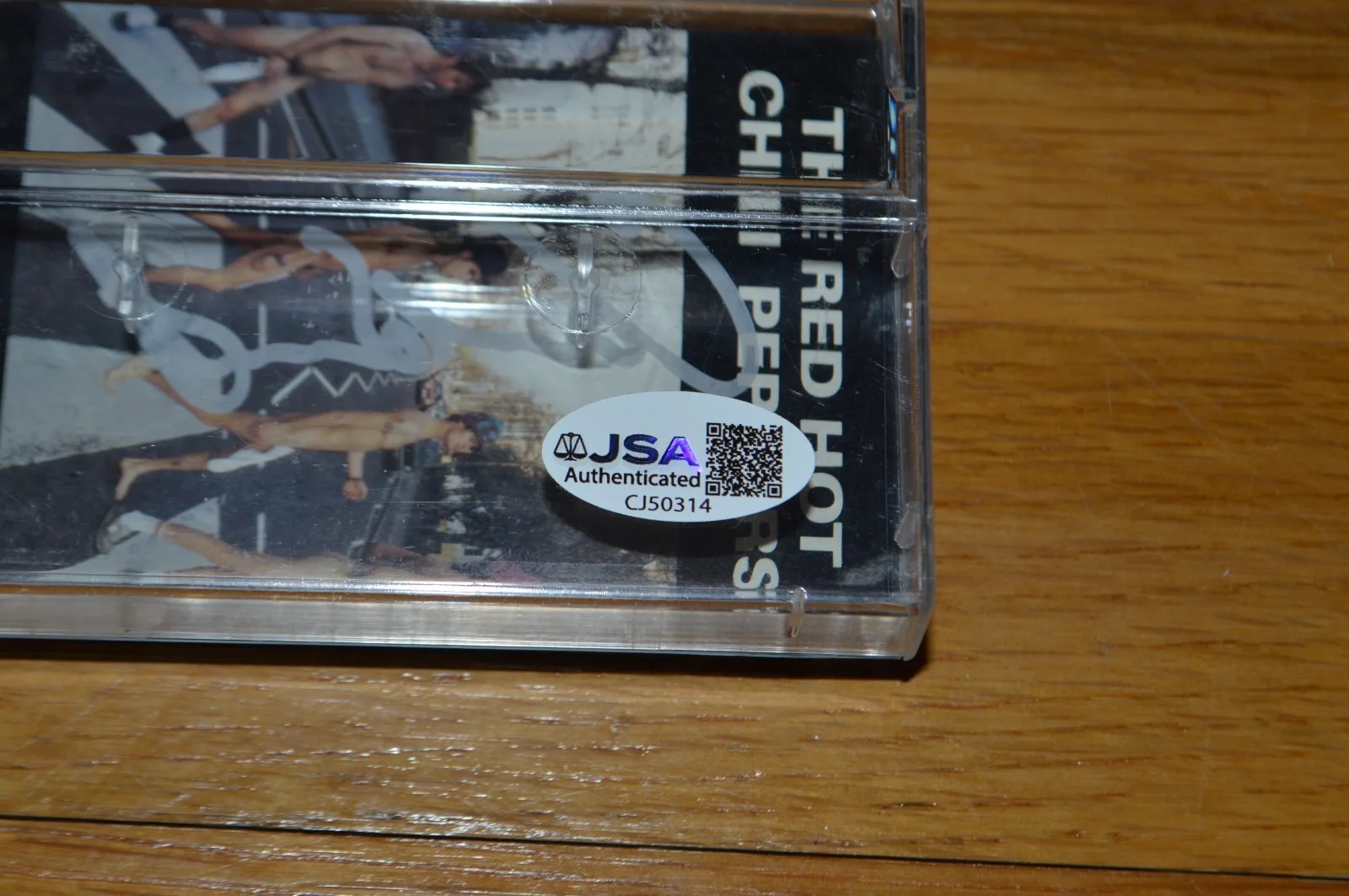 RHCP Chad Sith Signed "Abbey Road EP" Plastic Cassette Cover with JSA COA, image 4