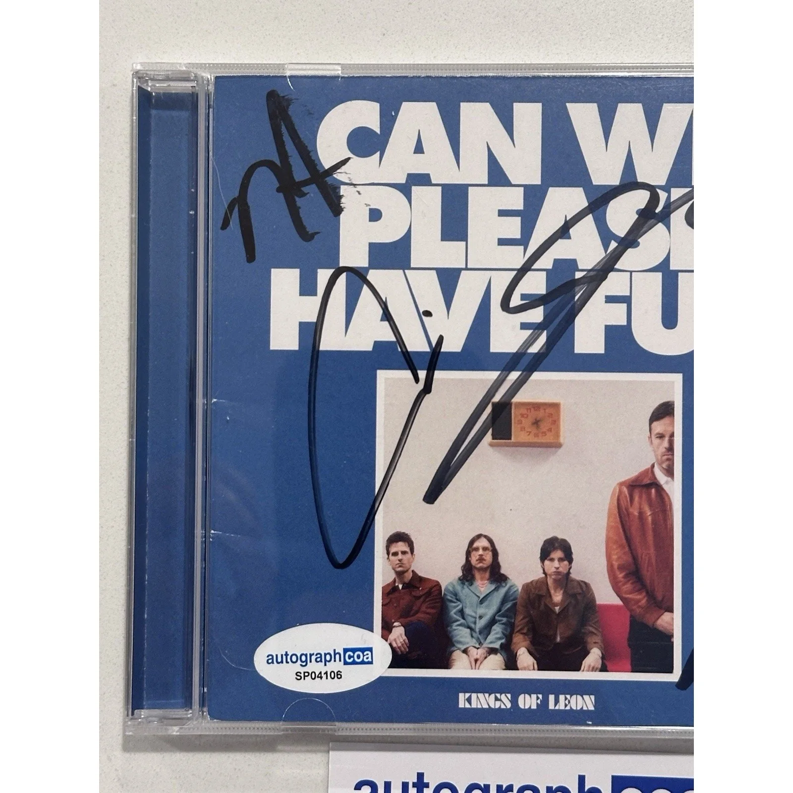 Kings of Leon - Can We Please Have Fun SIGNED CD AUTOGRAPH COA ACOA #4, image 4