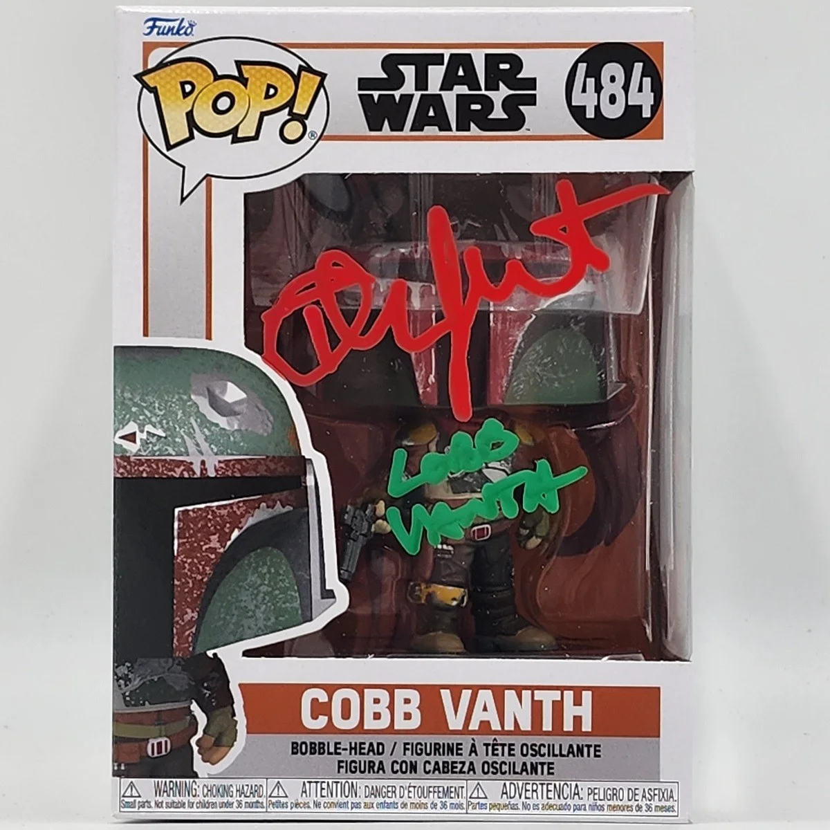 Timothy Olyphant — Timothy Olyphant Signed Star Wars Funko (484) w/ "Cobb Vanth" Added