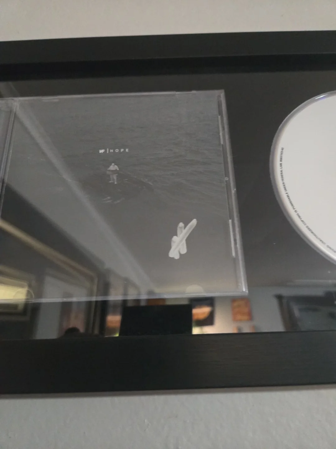 NF Signed and Framed Hope CD Album Nate Feuerstein Autographed, изображение 2