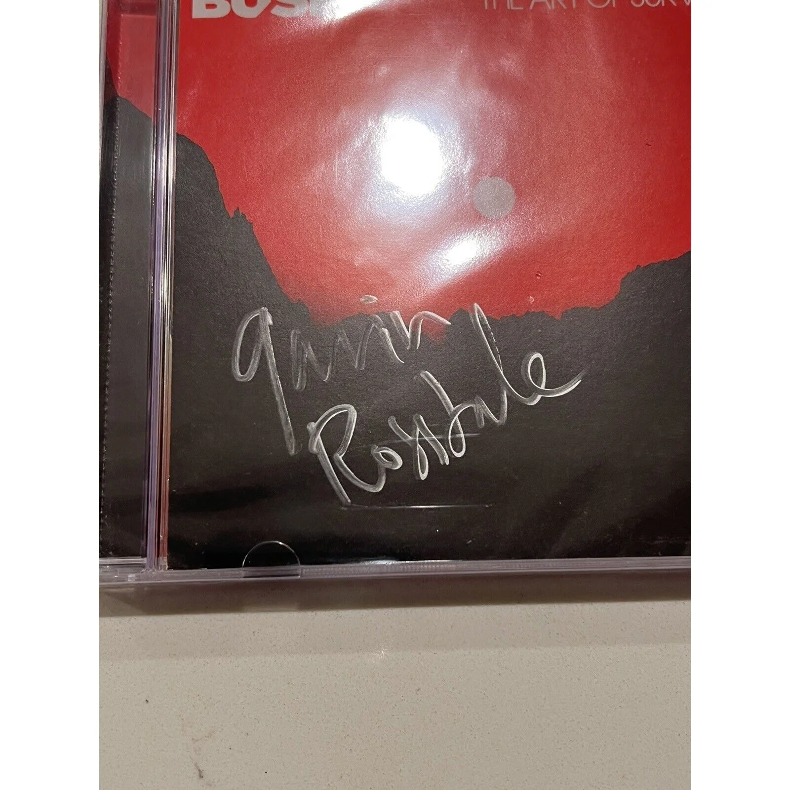 Gavin Rossdale signed BUSH The Art of Survival CD AUTOGRAPHED Auto Silver marker, image 3