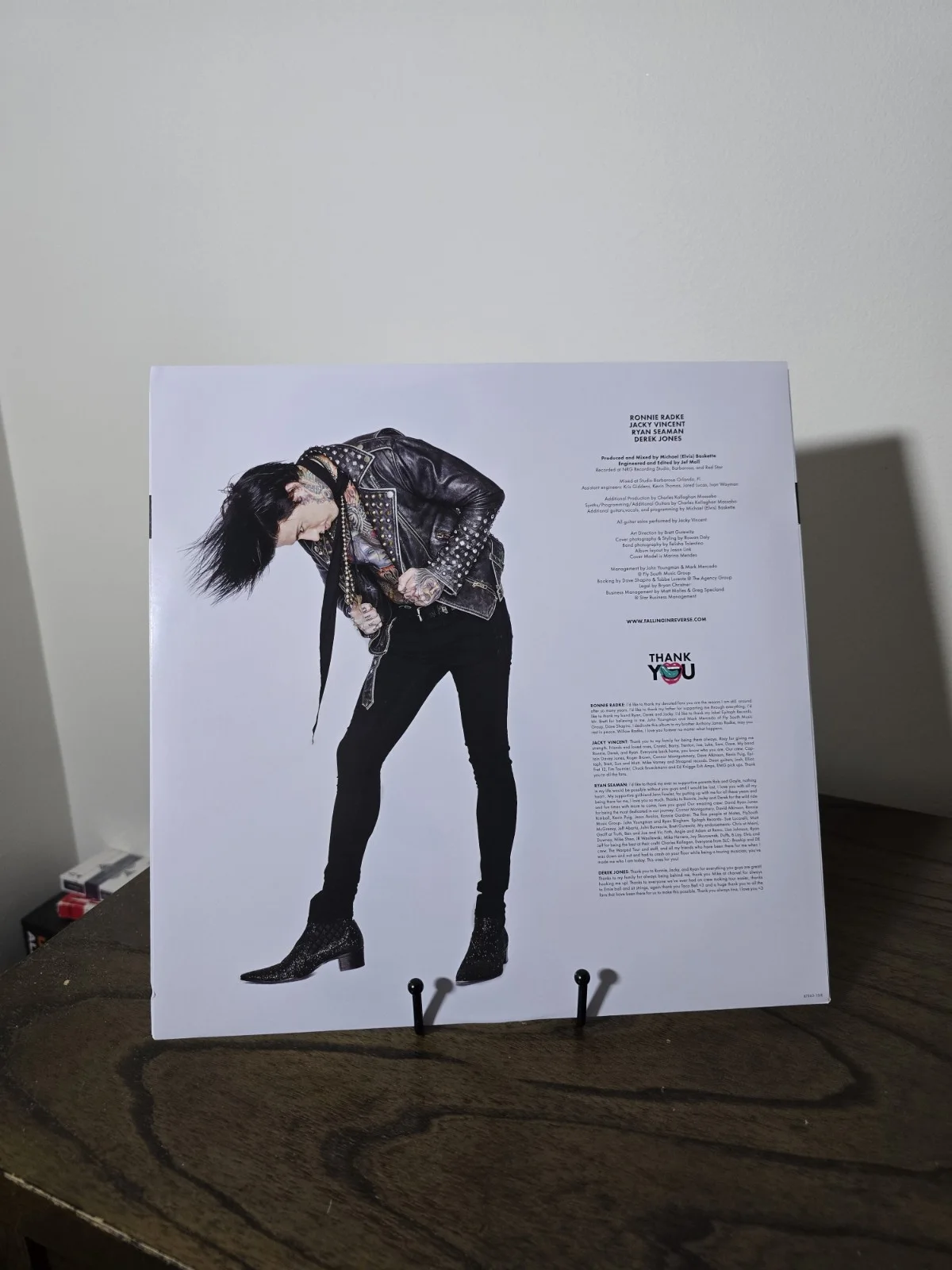 Falling In Reverse Signed Just Like You Pink Splatter Vinyl, image 3