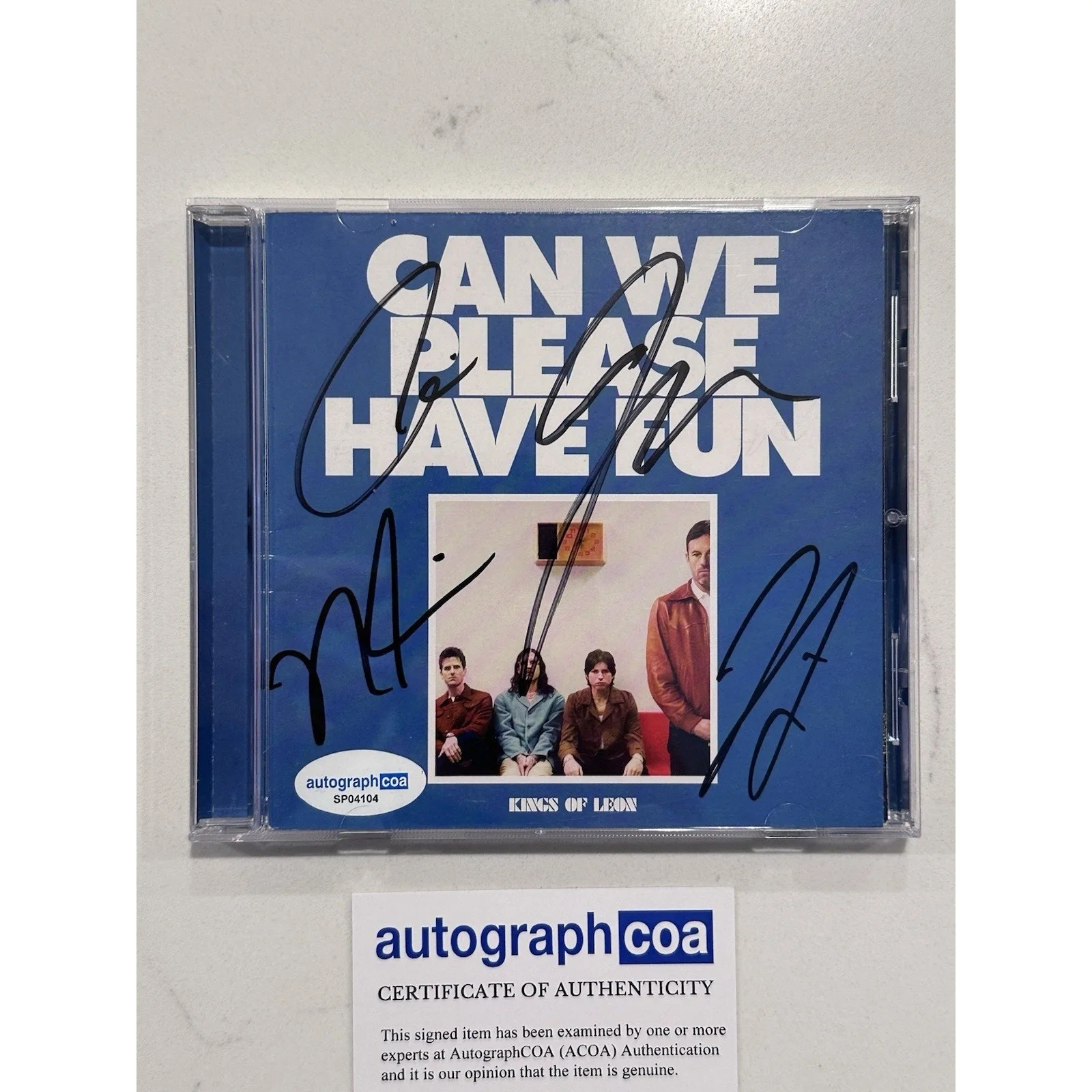 Kings of Leon - Can We Please Have Fun SIGNED CD AUTOGRAPH COA ACOA #3, изображение 3