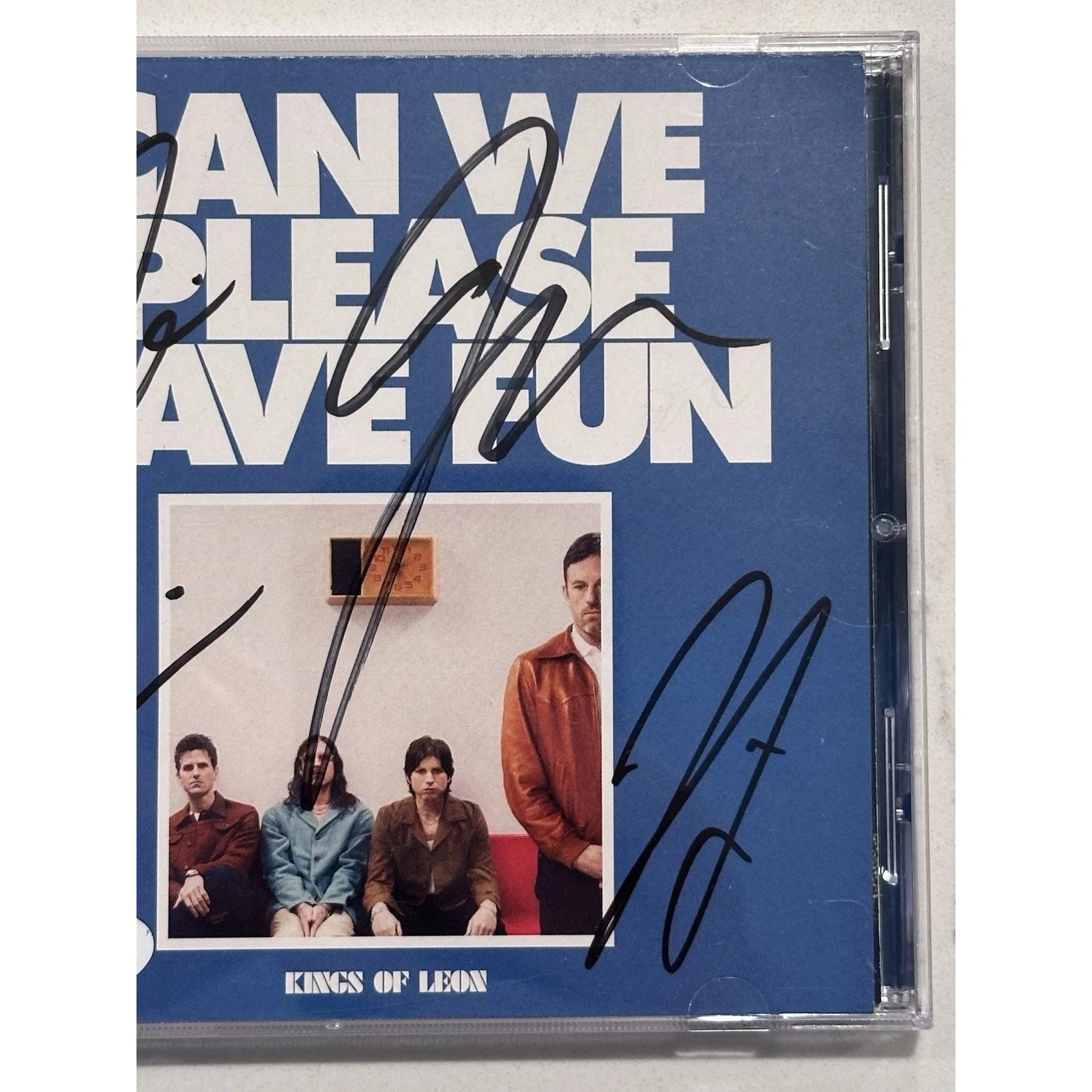 Kings of Leon - Can We Please Have Fun SIGNED CD AUTOGRAPH COA ACOA #3, изображение 5