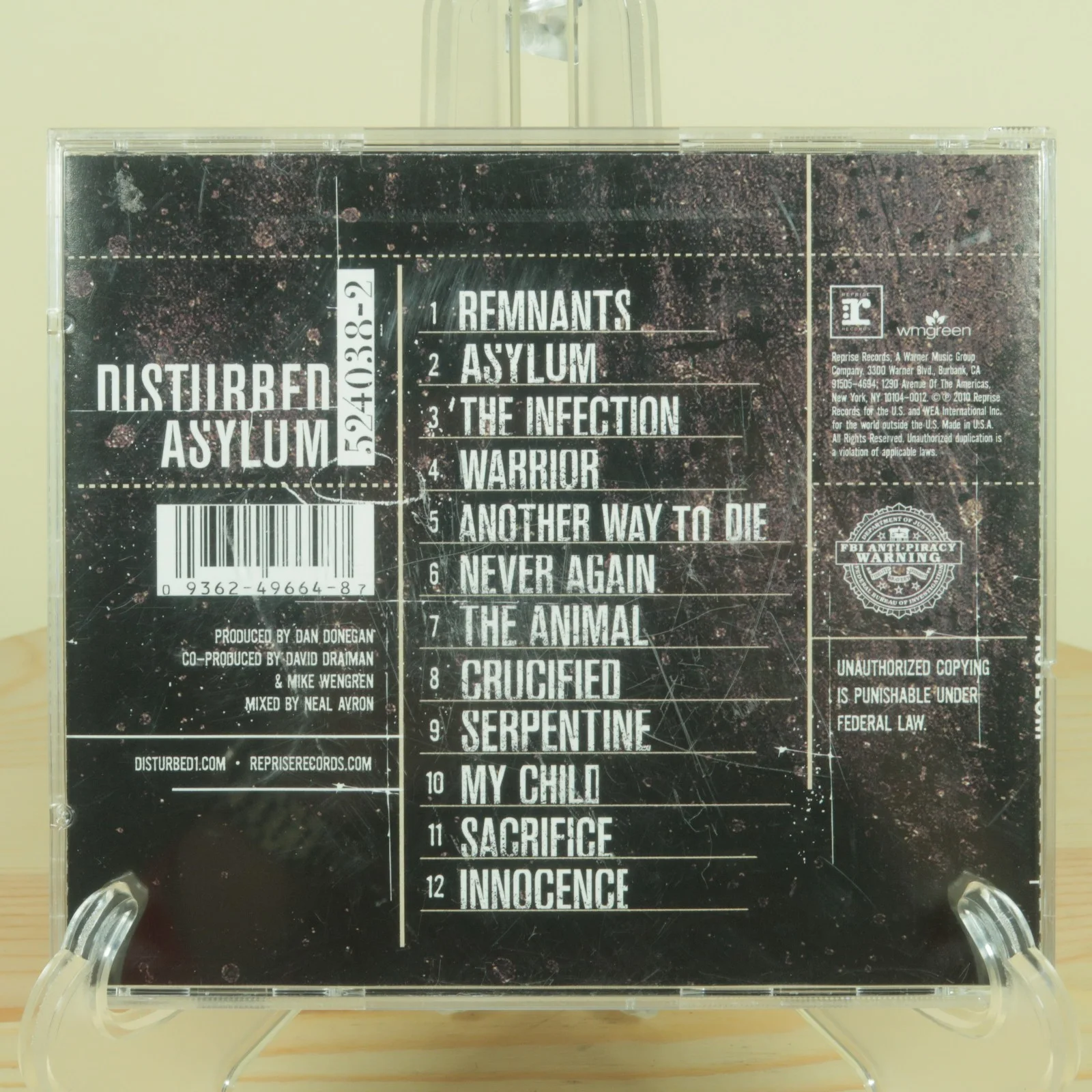 Disturbed Asylum CD Reprise Signed Booklet, image 3