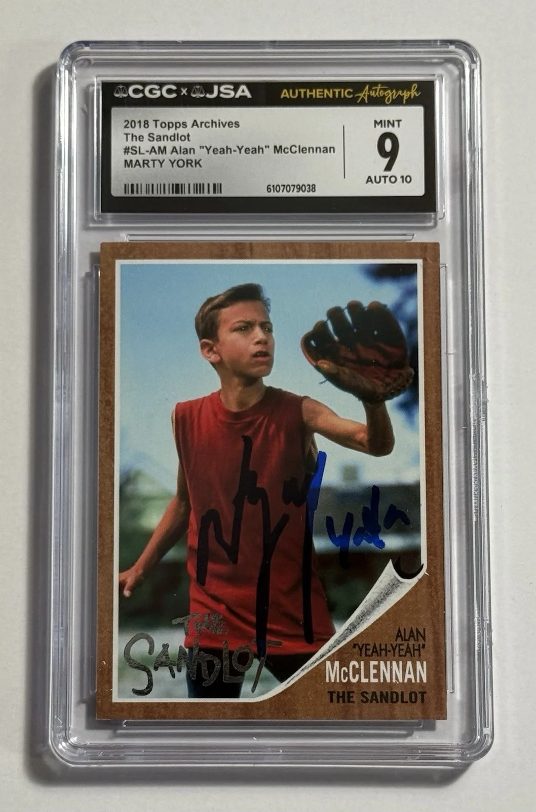Marty York — Marty Yor Autograph Signed 2018 Topps Archives Sandlot Card “YaYa ” CGC