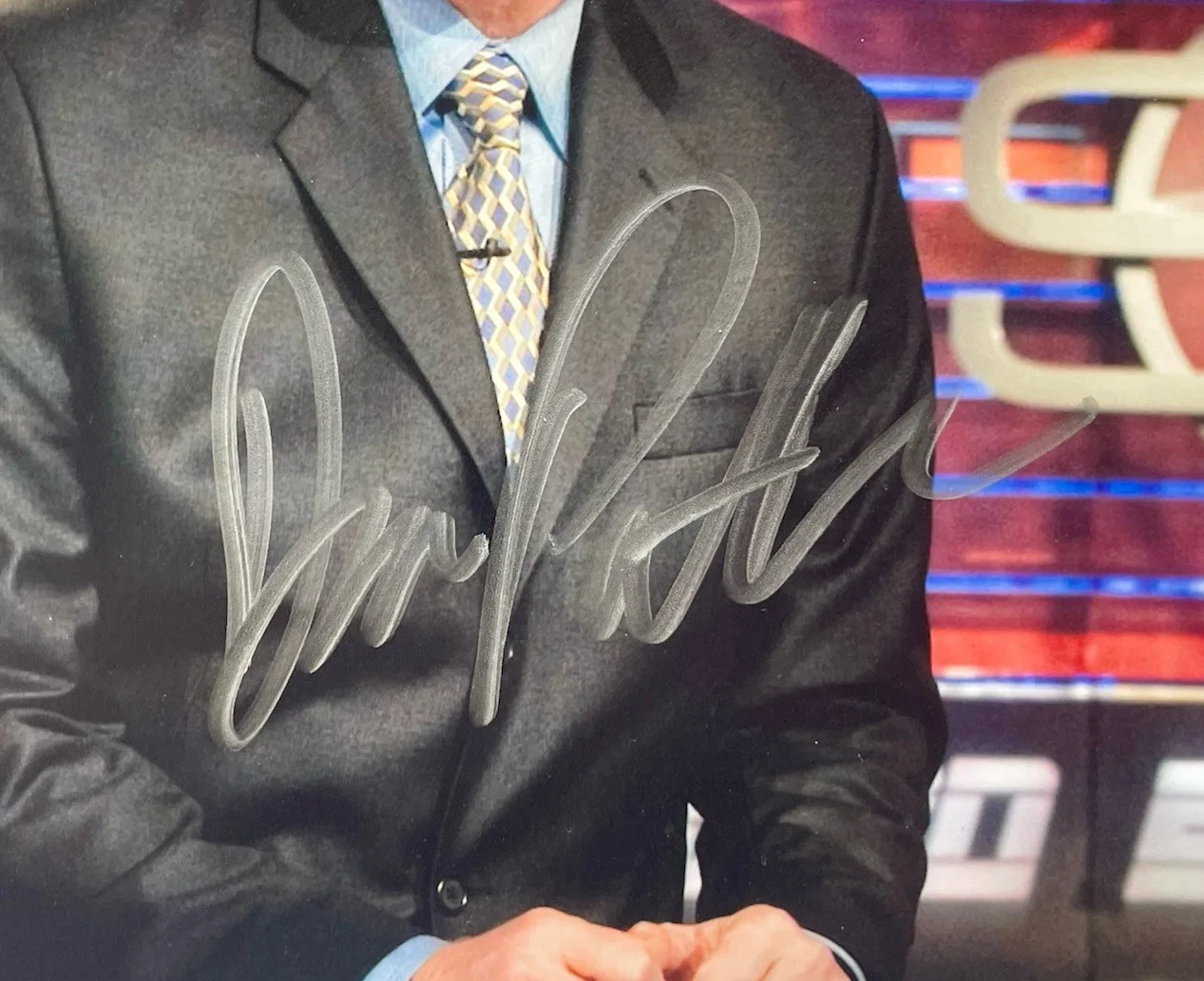 Dan Patrick — Dan Patrick Hand Signed 8x10 Photo Authentic Sports Center ESPN, изображение 2