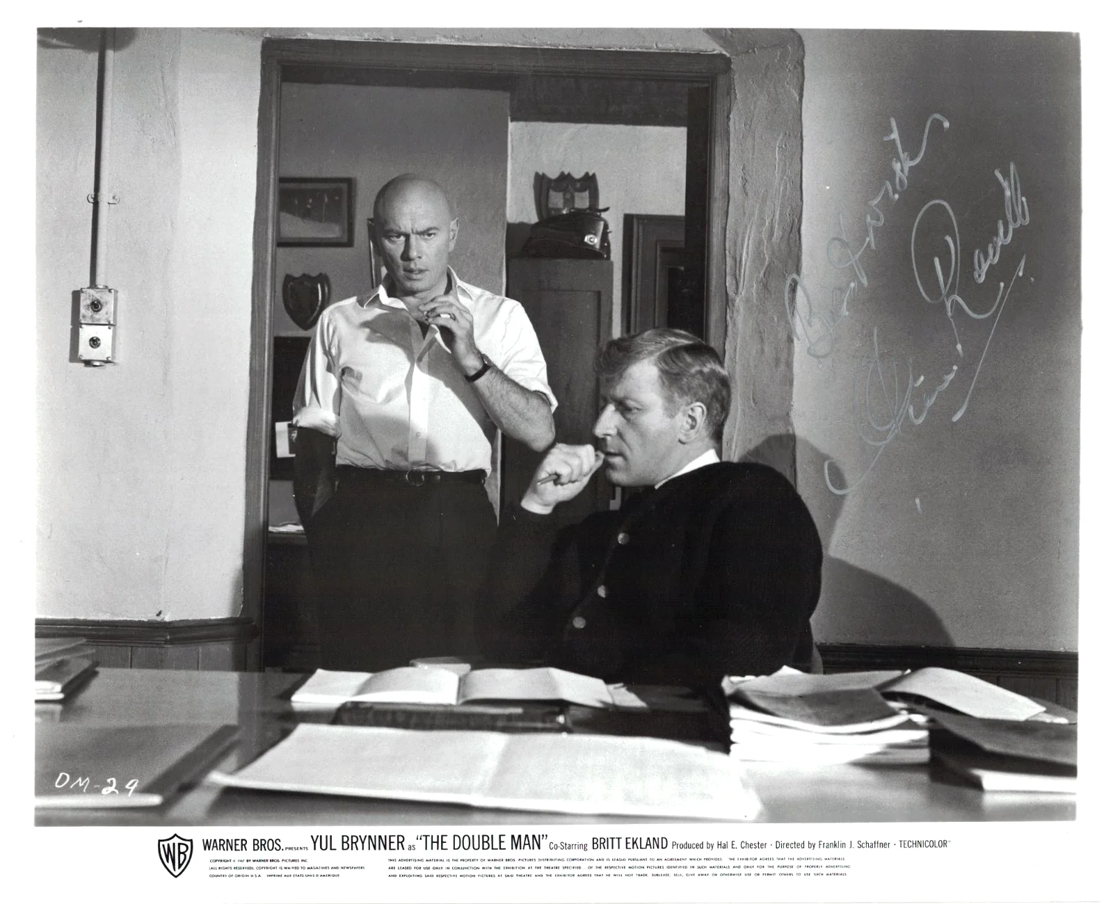 Clive Revill — CLIVE REVILL Autographed 8X10 The Double Man Still Star Wars FREE SHIP Babylon 5