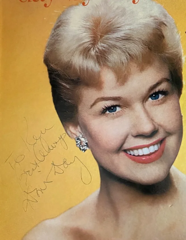 Doris Day autographed album cover day by day vintage no album, изображение 3
