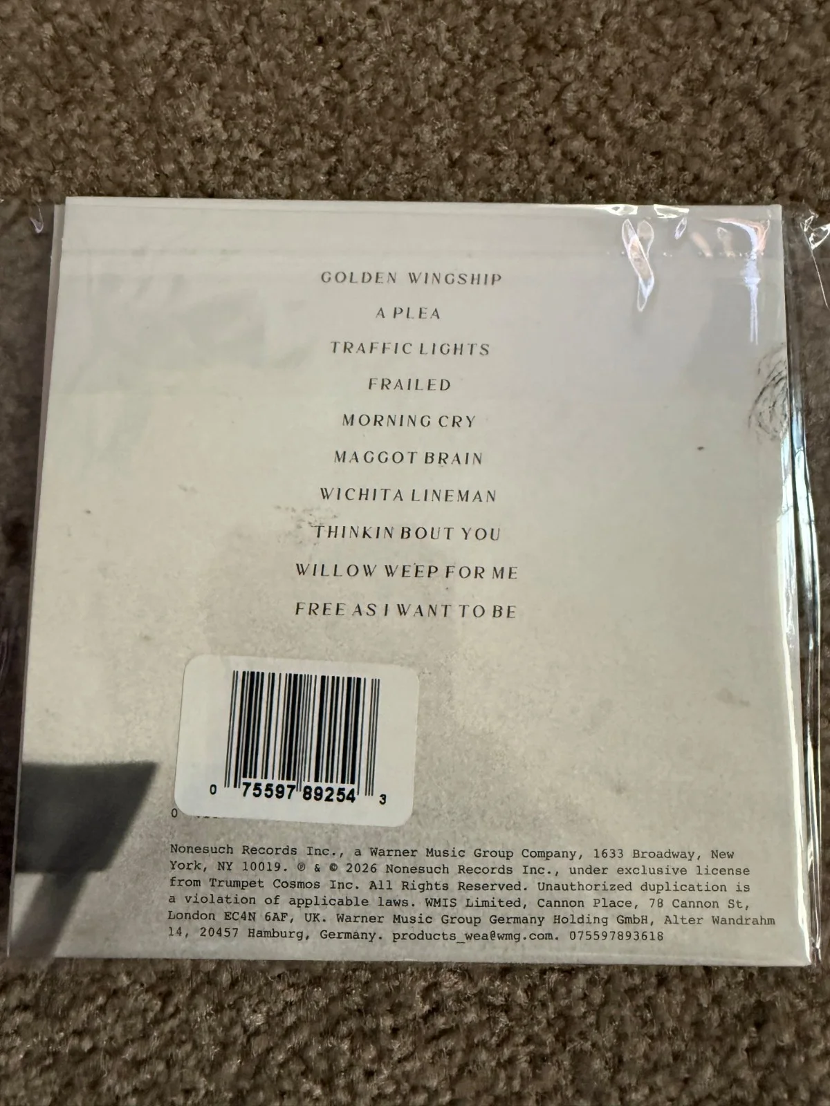 Flea Honora signed CD, image 2
