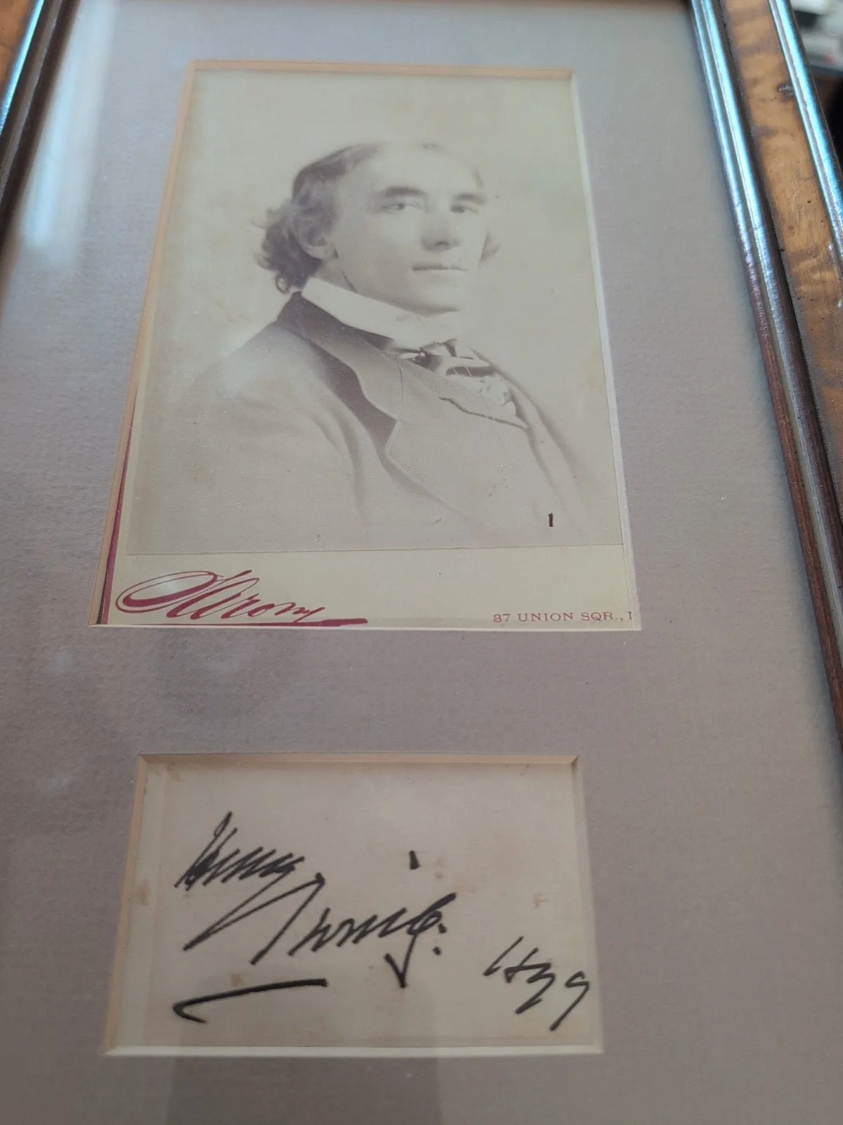 Vintage SIR HENRY IRVING SIGNED AUTOGRAPHED ENGLISH STAGE ACTOR, изображение 2