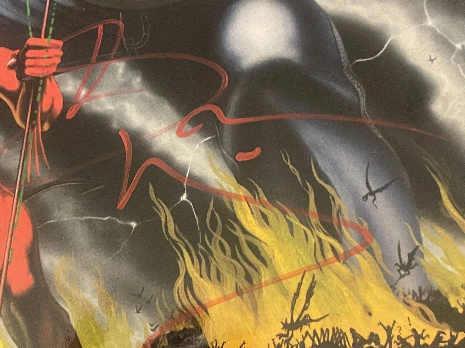 Bruce Dickinson, Iron Maiden, Rare Signed Number Of The Beast Album, изображение 2