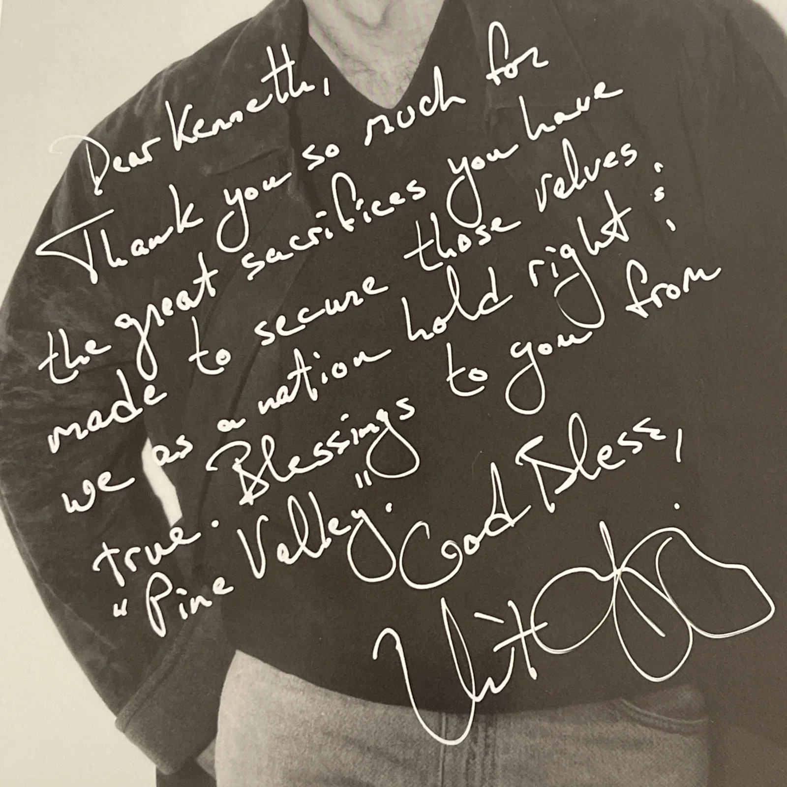VINCENT IRIZARRY Guiding Light: Signed Original Celebrity Photo 8 x 10” / KSK, изображение 2