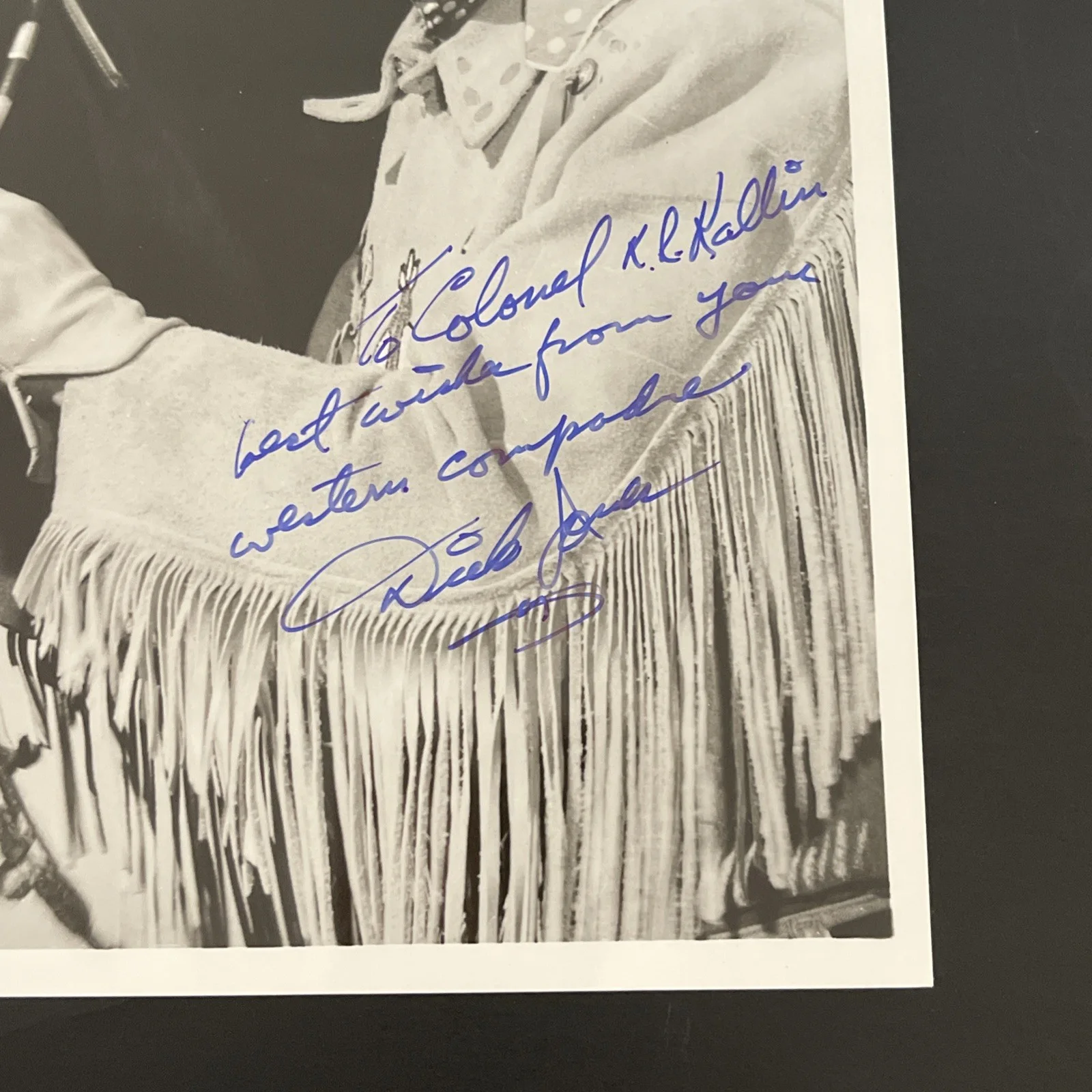 DICK JONES Legendary Actor: Hand Signed Original Celebrity Photo 8 x 10” / KSK, image 2