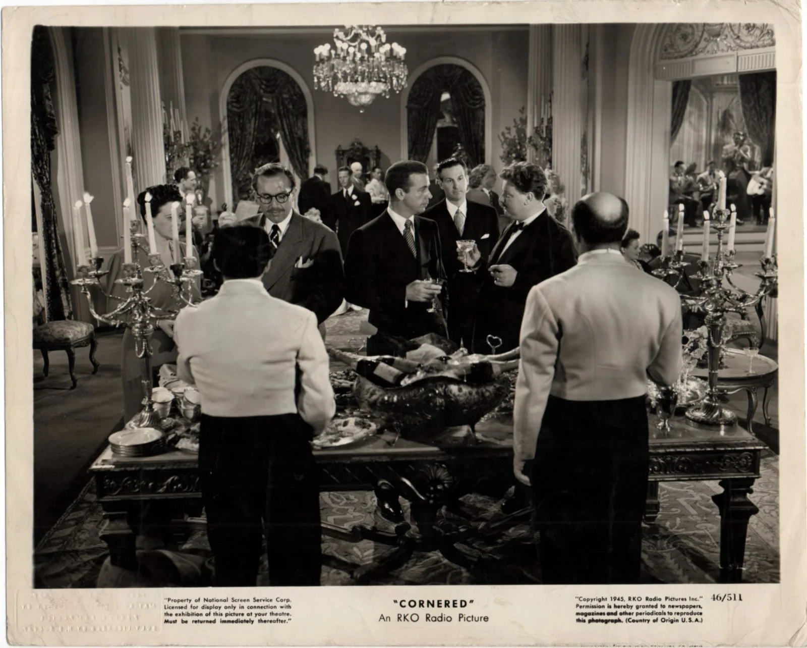 CORNERED 1945 Dick Powell, Walter Slezak, Steven Geray Morris Carnovsky 4 STILLS, изображение 4
